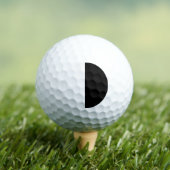 Balles De Golf Moderne 2 couleurs | Blanc et noir (T-shirt Insitu)