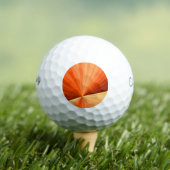 Balles De Golf Moderne Abstrait Orange Rouge Vanille Graphique Fr (T-shirt Insitu)