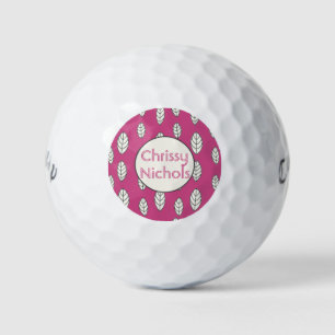 Balles De Golf Moderne Dames Hot Rose Personnalisé