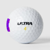 BALLES DE GOLF MODERNE MANDALA COULEUR ROSE (Logo)