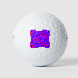 BALLES DE GOLF MODERNE MANDALA COULEUR ROSE