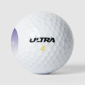 Balles De Golf (Modifiable) Ombre couleur violet clair et votre t (Logo)