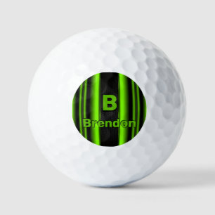 Balles De Golf Modifier le nom d'ajout initial Bandes vertes et n