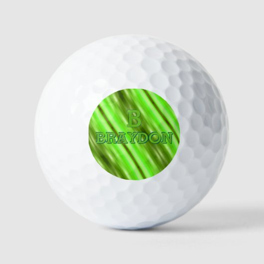 Balles De Golf Modifier le nom d'ajout initial Soft Green Olive S (Recto)
