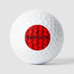 Balles De Golf Modifier le nom d'ajout initial Texture métallique