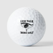 Balles De Golf Moins Parlez Plus Golf (Recto)