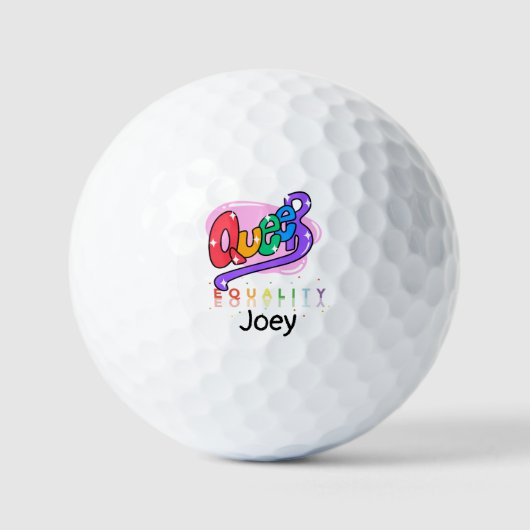 Balles De Golf Mois de la fierté LGBT Egalité gay (Recto)