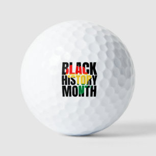 Balles De Golf Mois de l'histoire des Noirs
