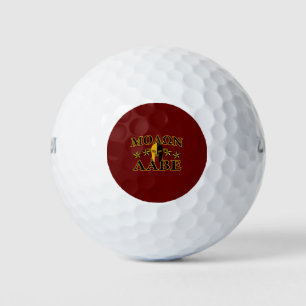 Balles De Golf Molon Labe Guerrier Spartiate 5 étoiles Bourgogne