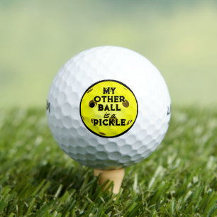 Balles De Golf Mon Autre Boule Est Un Pickleball Jaune De Golfeur