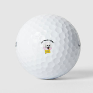 Balles De Golf Mon caniche est mon endroit heureux