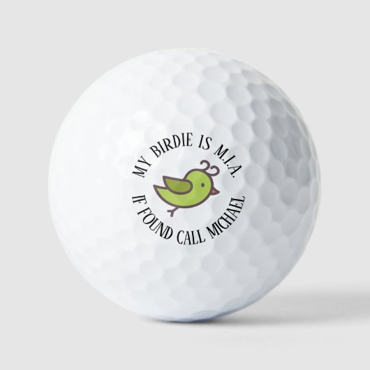Balles De Golf Mon oiseau est M.I.A. (Recto)