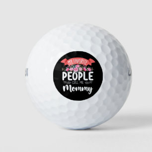 Balles De Golf Mon peuple favori m'appelle Fête de la Mère de mam