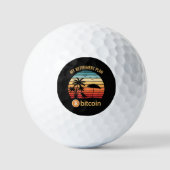Balles De Golf Mon Plan De Retraite Bitcoin Plage Coucher De Sole (Recto)