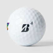 Balles De Golf Monarque papillon arc-en-ciel (Logo)