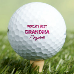 Balles De Golf Mondes d'anniversaire meilleur grand-mère personna