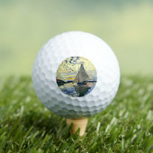 Balles De Golf Monet - Sailboat at le Petit Gennevilliers (T-shirt Insitu)