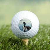 Balles De Golf Monogram Common Loon Bird Waterfowl (T-shirt Insitu)