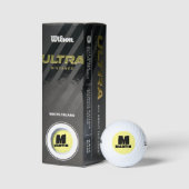 BALLES DE GOLF MONOGRAM PERSONNALISÉ BOLD GOLF BALLS (Emballage)