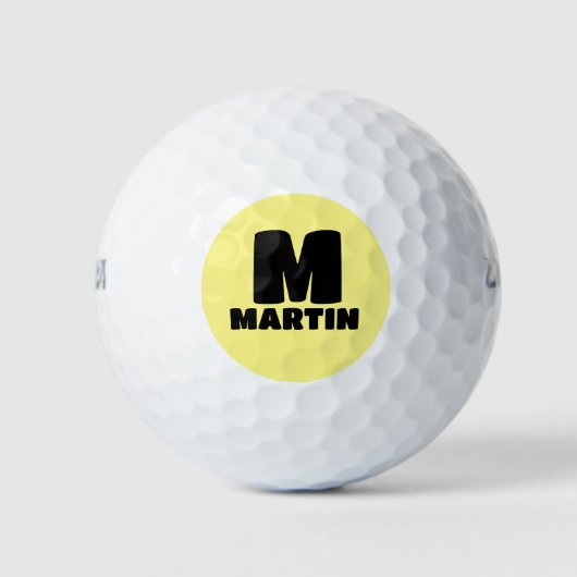 BALLES DE GOLF MONOGRAM PERSONNALISÉ BOLD GOLF BALLS (Devant)