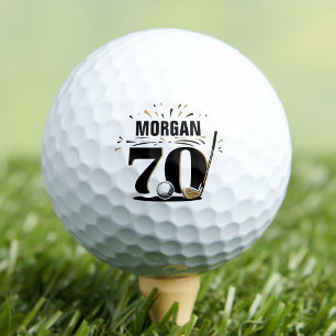 Balles De Golf Monogramme 70e Anniversaire