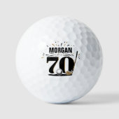 Balles De Golf Monogramme 70e Anniversaire (Recto)