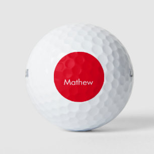 Balles De Golf monogramme à lettre initiale simple ajoutez votre