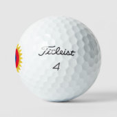 Balles De Golf Monogramme cible de tournesol (Logo)