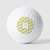 Balles De Golf Monogramme citron (Recto)