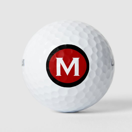 Balles De Golf Monogramme classique moderne (Devant)