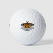 Balles De Golf Monogramme coloré Empereur Moth (Devant)