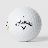 Balles De Golf Monogramme . croix clubs logo jaune (Logo)