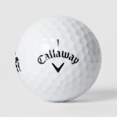 Balles De Golf Monogramme de chien à deux gardes (Logo)