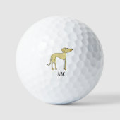 Balles De Golf Monogramme de chien Sloughi (Recto)