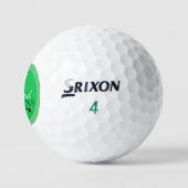 Balles De Golf Monogramme de Golfer vert (Logo)