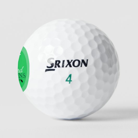 Balles De Golf Monogramme de Golfer vert (Logo)
