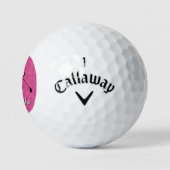 Balles De Golf Monogramme de Golfeur de Parties scintillant rose (Logo)