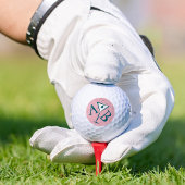 Balles De Golf Monogramme de Martini rose