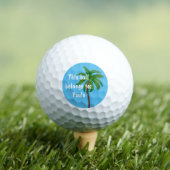 Balles De Golf Monogramme de palmier tropical (T-shirt Insitu)