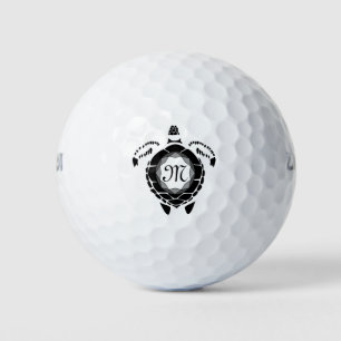 Balles De Golf Monogramme de shellback de tortue diamant