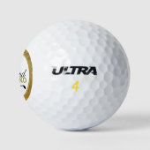 Balles De Golf Monogramme d'or Lux Golfers Classy (Logo)