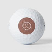 Balles De Golf Monogramme en bronze haut de gamme (Devant)
