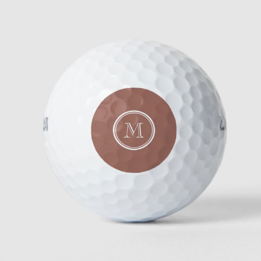 Balles De Golf Monogramme en bronze haut de gamme (Devant)