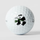 Balles De Golf Monogramme géant Panda (Recto)