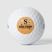 Balles De Golf Monogramme Golfeur Golf-Player (Devant)
