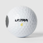 Balles De Golf Monogramme gris avec points (Logo)