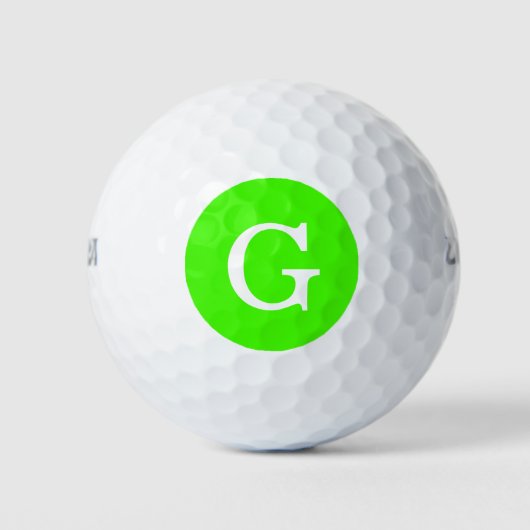 Balles De Golf Monogramme initial (Devant)