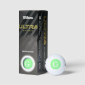 Balles De Golf Monogramme initial (Emballage)
