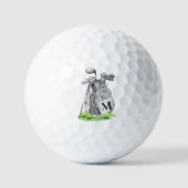 Balles De Golf Monogramme Initial Classic Golfeur (Recto)