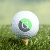 Balles De Golf Monogramme initial diagonale de 2 tons (T-shirt Insitu)
